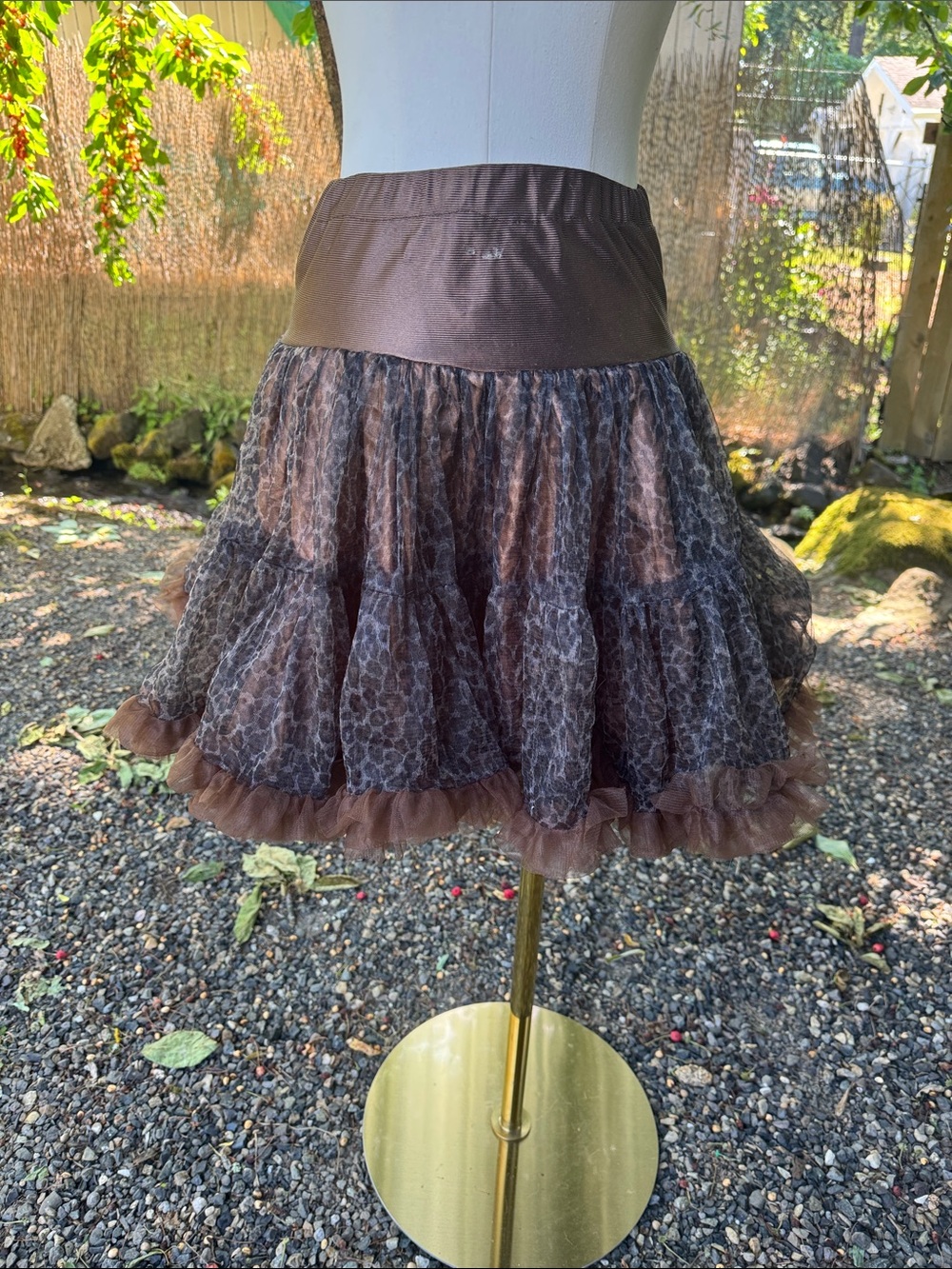 Fancy Fairy shirt or wear with cowgirl boots,Mini Skirt with Ruffle Hem -